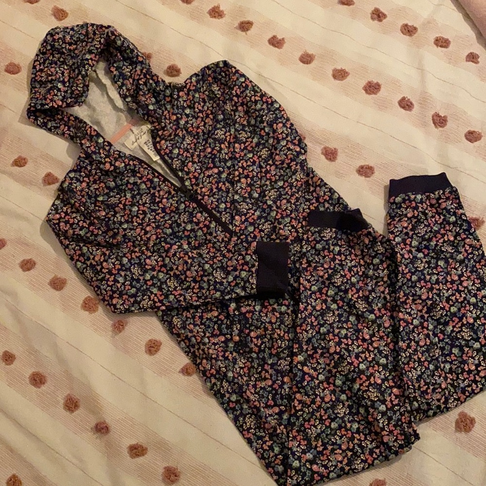 Girls H&M one piece with hood